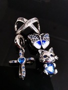 Charmsy,zawieszki Zestaw 4 sztuk,srebro s925