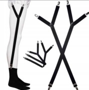 nowe szelki do utrzymania koszuli i skarpet