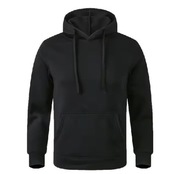 Ciepła bluza z kapturem oversize czarna 