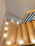 Schody dębowe na beton 