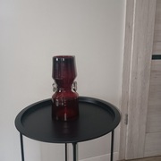 Szklany Wazon Bordowy – Elegancka Dekoracja do Domu, Biura, Prezent