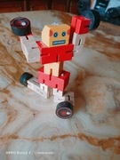 Zabawka, Minecraft ludzik, drewniany 