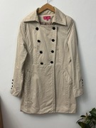 Płaszcz przejściowy płaszczyk prochowiec trencz bawełniany Chic Jeune S 36