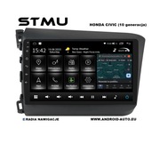 Radio android 9.1" HONDA CIVIC 12-15