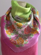 Jedwabna apaszka Yves Saint Laurent silk 