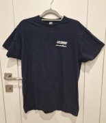 T-shirt z krótkim rękawem granatowy S 170 cm 164 cm JHK bawełniany