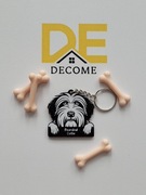 Personalizowany brelok z psem, Bearded collie