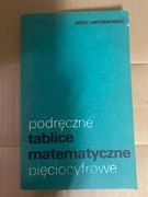 Z podręczne tablice matematyczne pięciocyfrowe Antoniewicz 