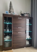 KOMODA WITRYNA Szafka Podświetlenie LED jak Nowa