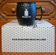 Disaronno Mule Mug Kubki Metalowe Kolekcjonerskie Koktajlowe 4 Sztuk 500 ml