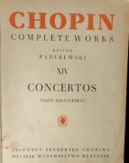 CHOPIN Koncerty fortepianowe Nuty