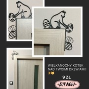 Kotek – wyjątkowa dekoracja na drzwi!