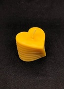 Świeca świeczka woskowa z wosku pszczelego serce