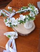 Wianuszek komunijny z girlandą 