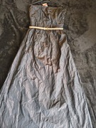 Długa stylowa sukienka w kolorze gorzkiej czekolady roz M/ L