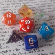 Tęczowy Łuk- mieszany zestaw kości RPG