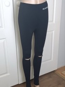 Legginsy damskie czarne O’La Voga XS S M wysoki stan dziury modelujące nowe