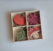 jesienne zawieszki jesienna dekoracja liście dynie grzyby