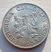 CZECHOSŁOWACJA 25 Halerzy 1953 ŁADNA