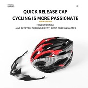 Kask rowerowy czerwony