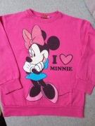 Bluza dresowa - Minnie Mouse - różowa - roz. 110/116 -