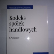 Kodeks spółek handlowych.Orzecznictwo Aplikanta