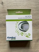 Oczko sufitowe bez gniazda na żarówkę MORTA okrągłe czarne szklane