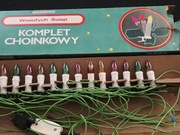 Lampki choinkowe retro światełka na choinkę  ozdoby choinkowe vintage prl 