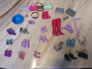 Barbie Modowe Akcesoria Naszyjnik Buty Torebki Laptop Zestaw TOP