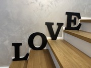 Dekoracyjny napis LOVE 30 cm czarny HDF