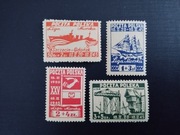 Fi 367-370 ** Wydanie z dopłatą na Ligę Morską Rocznik 1945