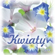 Kalendarz ścienny 2025 Kwiaty 33x33 cm