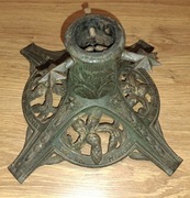 Stojak na choinkę antyk pięknie zdobiony - przedwojenny Vintage