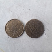 Monety 2 zł,  lata 80-te, 