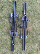 2 x bagażnik dachowy na rower uchwyt, 15 kg, czarny, klucze