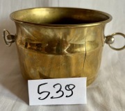 Mosiężna doniczka Osłonka W bardzo dobrym stanie