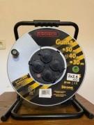 Przedłużacz bębnowy 40m OW-3x2,5 bęben METALOWY IP