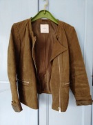 Skórzana ramoneska Khaki Mango r. M