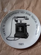 Talerz ozdobny Model 14  Telefon Jutlandzki 1912-1974 - Scan-Lekven - 1981