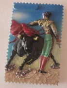 Magnes na lodówkę ceramiczny Corrida Barcelona Hiszpania Spain Madryt(4K)