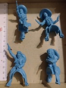 Meksykańscy bandyci z filmu 7 Wspaniałych. Figurki. Żołnierzyki. 1/32. 