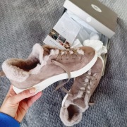 Kaiser Ilka 39 ocieplane sneakersy futro, z futrem