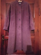 Płaszcz zimowy ocieplany damski, rozmiar L, wrzosowy