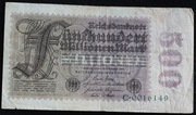 " 500 Mio.Mark 22.8.1923 Ros 109a ...za 3,99 zl "