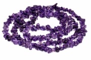 Naszyjnik Ametyst Naturalny Chipsy Fioletowy Handmade Boho Talizman Prezent