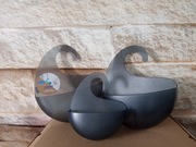 Akcesoria łazienkowe Kozioł atracyt transparent 3 elementy cena za całość 