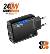 ŁADOWARKA SIECIOWA O MOCY 240W 5x Usb a/Usb c