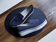 Półbuty Espadryle na Platformie Materiałowe Theodoro 41 26 cm Damskie