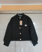 czarna bomberka / krótka kurtka włoska na złote guziki – nowa z metką