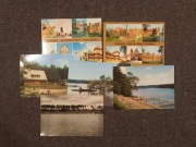 Pocztówki lata '60/70 Olsztyn, Gołdap, Str. Jabłonki, Ruciane - kpl. 6 szt